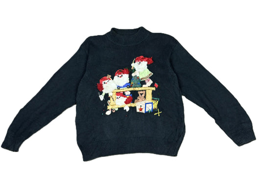 Vintage 'Work in Progress' Ugly Christmas Jumper L