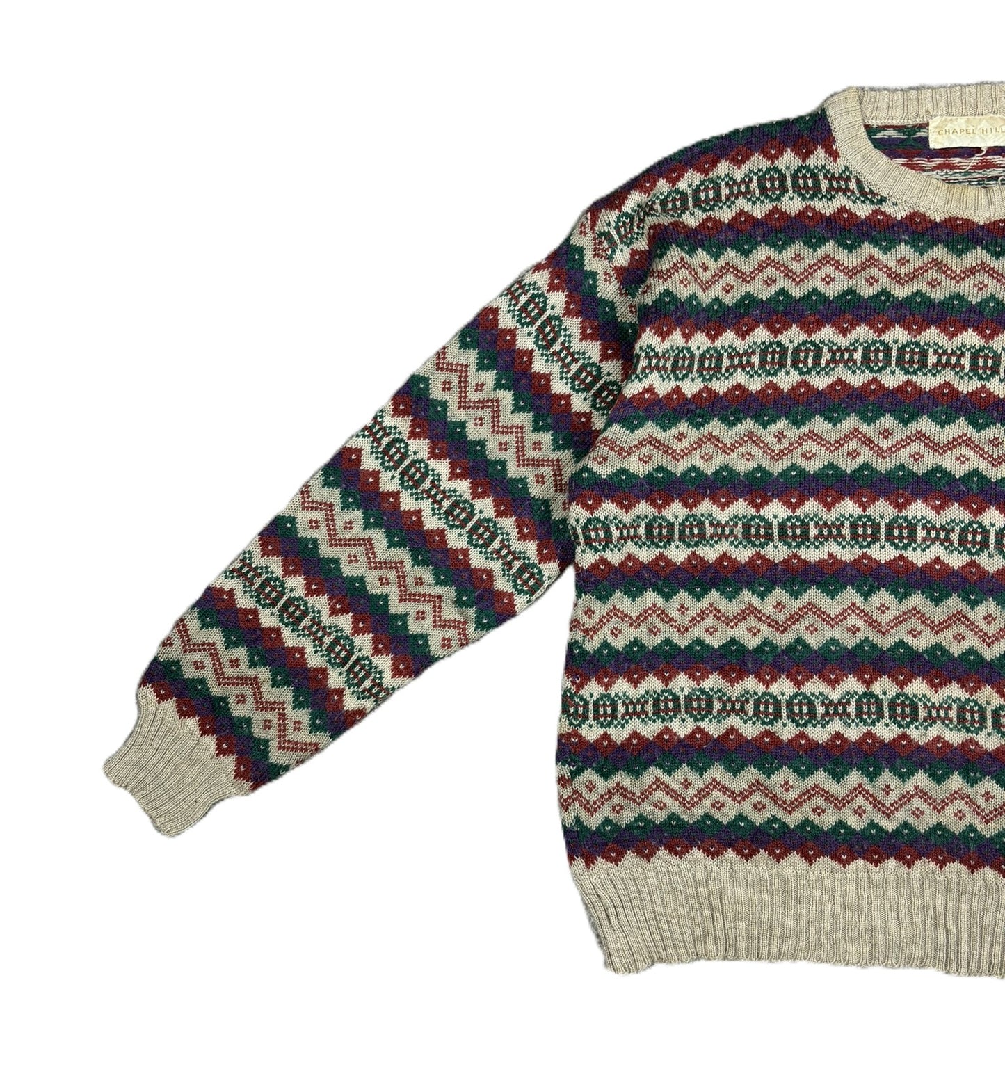 90's Vintage Coogi-Styled 'Chapel Hill' Jumper
