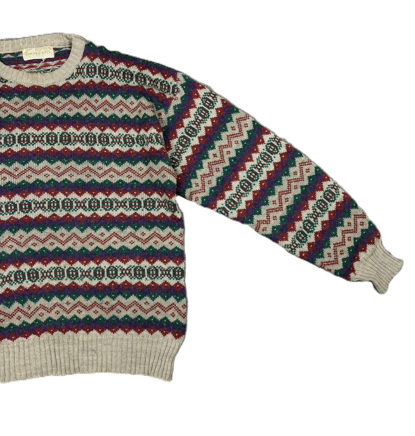 90's Vintage Coogi-Styled 'Chapel Hill' Jumper