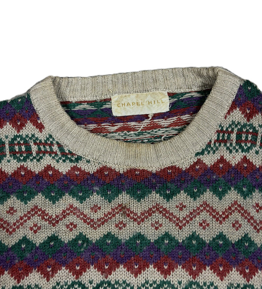 90's Vintage Coogi-Styled 'Chapel Hill' Jumper