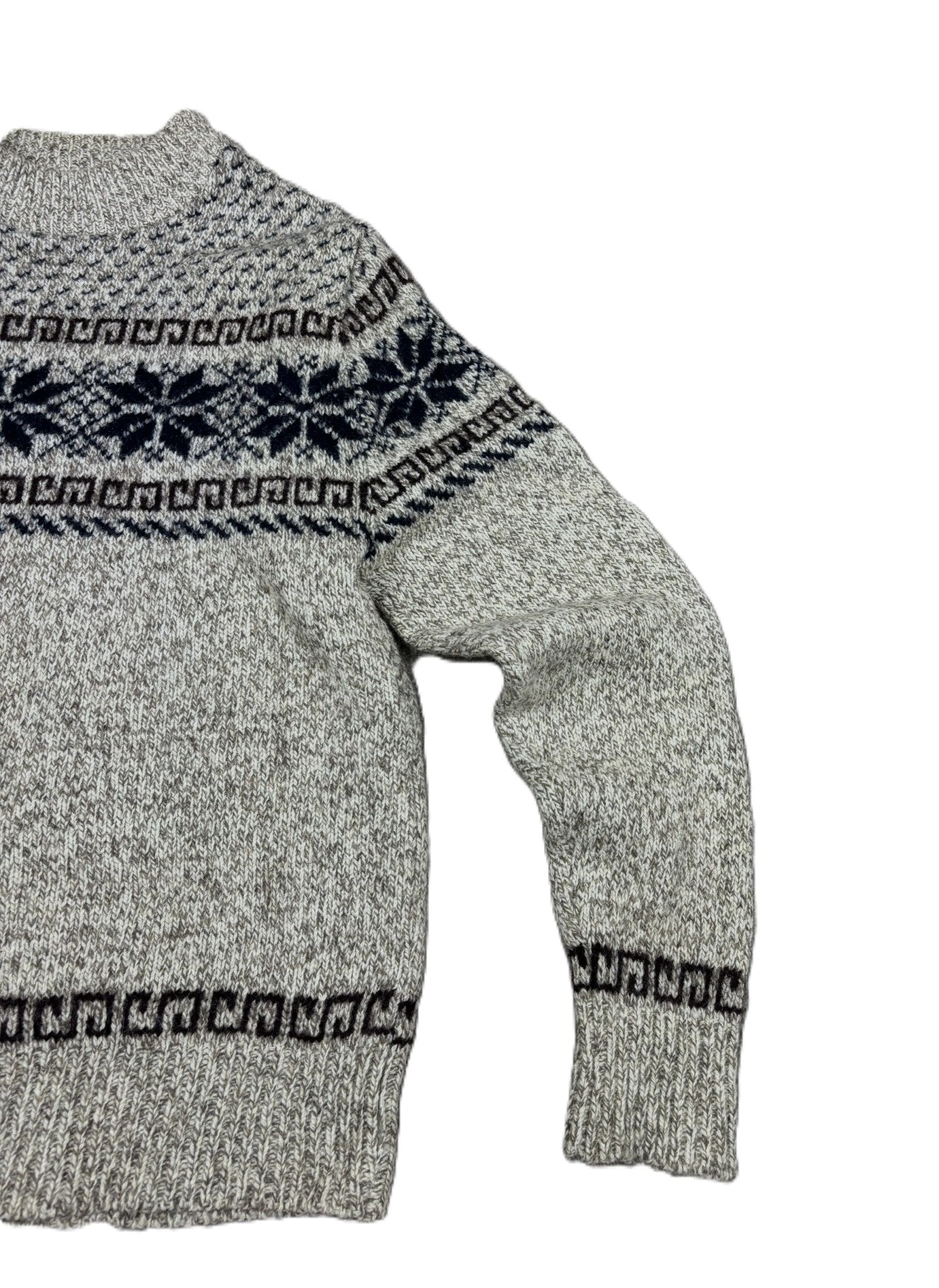 Vintage 90's Hockey Fair Isle Nordic Jumper M