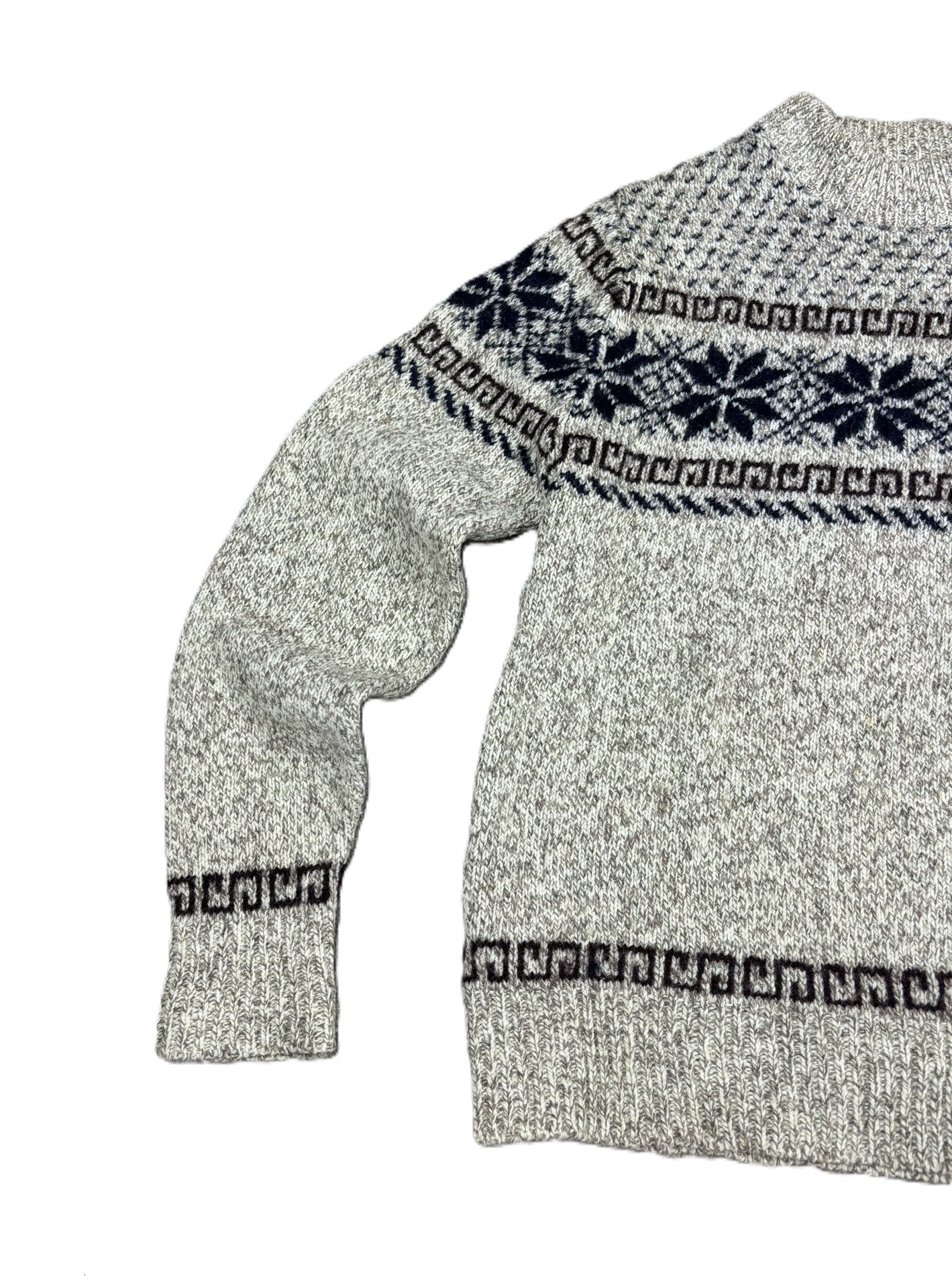 Vintage 90's Hockey Fair Isle Nordic Jumper M